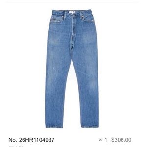 Redone Levi’s high waist jeans